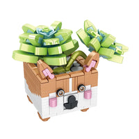 HKM-030995 Animal Succulent 3D Puzzle Building Block Set for Kids and Teens
