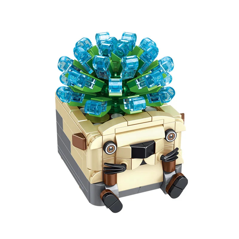 HKM-030995 Animal Succulent 3D Puzzle Building Block Set for Kids and Teens