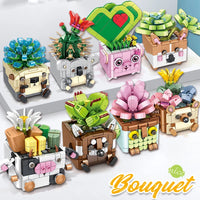 HKM-030995 Animal Succulent 3D Puzzle Building Block Set for Kids and Teens