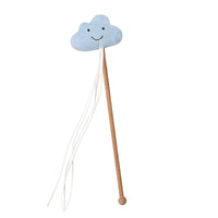 HKM-031059 Funny Cat Stick Toy with Catnip - Moon, Star, and Cloud Designs, 36cm Height