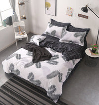 HKM-031187 Silk Cotton Bed Sheet and Quilt Set in Various Sizes with Duvet Cover and Pillowcases