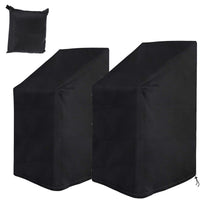 HKM-031315 Waterproof Dust Cover Chair Set with UV Protection – 210D Polyester, Silver Lining