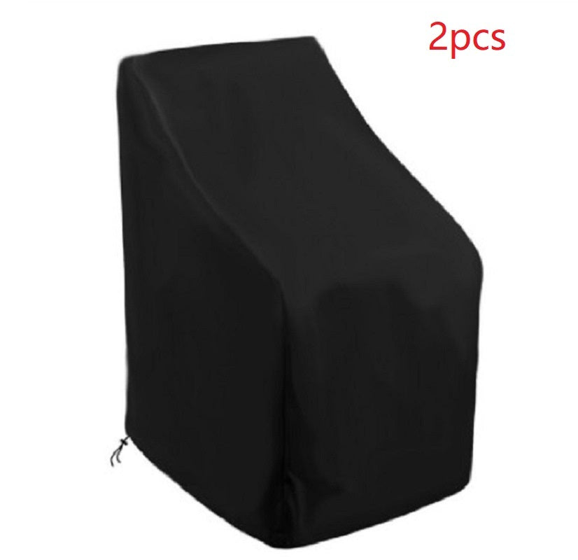 HKM-031315 Waterproof Dust Cover Chair Set with UV Protection – 210D Polyester, Silver Lining