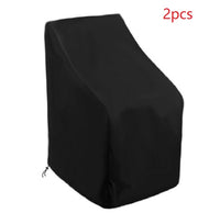 HKM-031315 Waterproof Dust Cover Chair Set with UV Protection – 210D Polyester, Silver Lining
