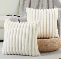 HKM-031379 Double-Sided Rabbit Hair Pillow Case - 45x45cm