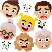 HKM-031571 Felt Emotion Face Changing Toy Kit for Kids - Educational DIY Puzzle For Early Learning