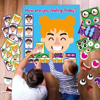 HKM-031571 Felt Emotion Face Changing Toy Kit for Kids - Educational DIY Puzzle For Early Learning