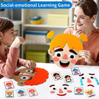 HKM-031571 Felt Emotion Face Changing Toy Kit for Kids - Educational DIY Puzzle For Early Learning
