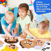 HKM-031571 Felt Emotion Face Changing Toy Kit for Kids - Educational DIY Puzzle For Early Learning