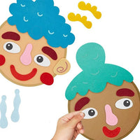 HKM-031571 Felt Emotion Face Changing Toy Kit for Kids - Educational DIY Puzzle For Early Learning