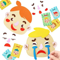 HKM-031571 Felt Emotion Face Changing Toy Kit for Kids - Educational DIY Puzzle For Early Learning
