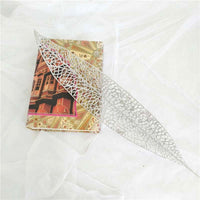 HKM-031699 Gold Powder Leaf Pendant - 45 cm Plastic Flower Design in Multiple Colors (Gold, Silver, Pink, Red, Purple)