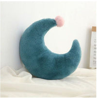 HKM-031699 Star Moon Plush Pillow - Soft PP Cotton Filling, Cozy Decor