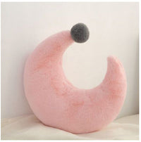HKM-031699 Star Moon Plush Pillow - Soft PP Cotton Filling, Cozy Decor