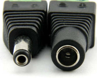 HKM-031763 12V Solderless DC Male & Female Connectors for Security and Monitoring Applications