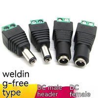 HKM-031763 12V Solderless DC Male & Female Connectors for Security and Monitoring Applications