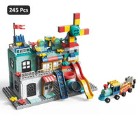HKM-032147 DIY Assembly 135-Piece Building Block Set for Kids - Modern City Car Toy