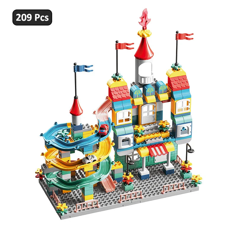 HKM-032147 DIY Assembly 135-Piece Building Block Set for Kids - Modern City Car Toy