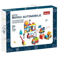 HKM-032147 DIY Assembly 135-Piece Building Block Set for Kids - Modern City Car Toy
