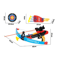 HKM-032211 Mini Archery Toy Set for Kids - Indoor Outdoor Bow and Arrow Game with Safe Arrows