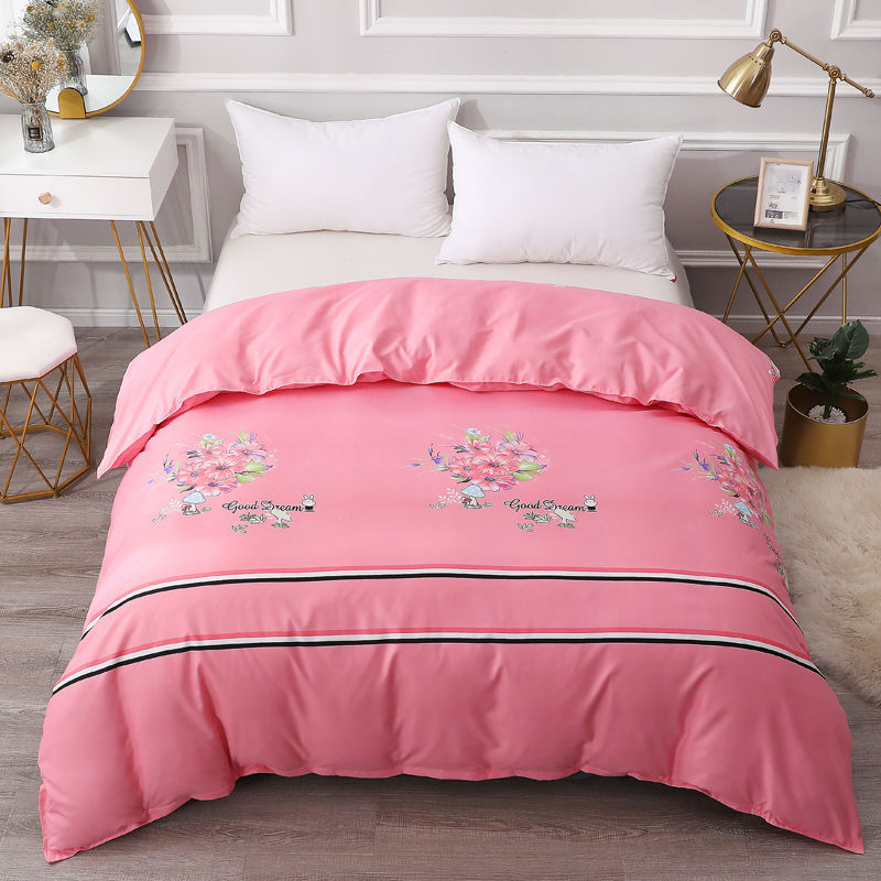 HKM-032403 Brushed Individual Quilt Cover in Various Floral Prints and Colors