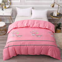 HKM-032403 Brushed Individual Quilt Cover in Various Floral Prints and Colors