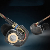 HKM-032467 KZ-ATE Wired Headphones with Subwoofer and 8mm Moving Coil Unit