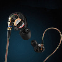 HKM-032467 KZ-ATE Wired Headphones with Subwoofer and 8mm Moving Coil Unit
