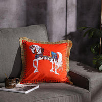HKM-032531 Double-Sided Printed Fringe Pillow Cushion 45x45cm in Various Colors and Patterns