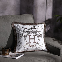 HKM-032531 Double-Sided Printed Fringe Pillow Cushion 45x45cm in Various Colors and Patterns