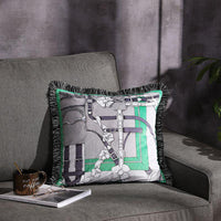 HKM-032531 Double-Sided Printed Fringe Pillow Cushion 45x45cm in Various Colors and Patterns