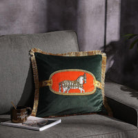 HKM-032531 Double-Sided Printed Fringe Pillow Cushion 45x45cm in Various Colors and Patterns