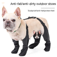 HKM-032723 Waterproof Adjustable Dog Shoes with Non-Slip Sole for Outdoor Protection and Comfort