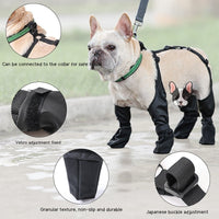 HKM-032723 Waterproof Adjustable Dog Shoes with Non-Slip Sole for Outdoor Protection and Comfort