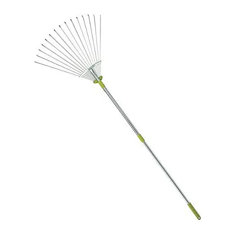 KTX-032915 Folding Metal Leaf and Roof Rake for Effective Lawn and Garden Maintenance