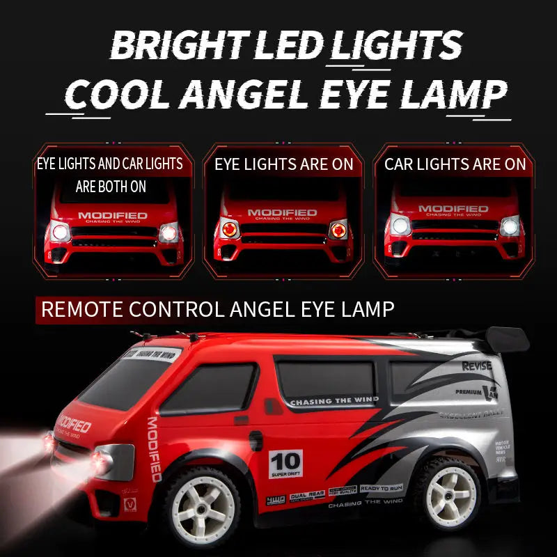 HKM-032979 1/16 Scale Remote Control Drift Car 4WD Electric Vehicle for Indoor and Outdoor Use