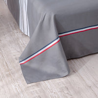 HKM-033043 Floral Design Aloe Cotton Duvet Cover Set for 2.0m Bed - 3-Piece Bedding