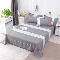 HKM-033043 Floral Design Aloe Cotton Duvet Cover Set for 2.0m Bed - 3-Piece Bedding