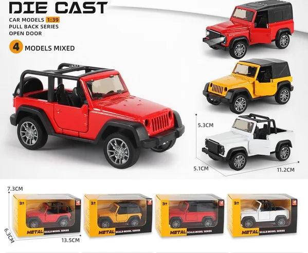 HKM-033363 1:36 Scale Pull Back Alloy Diecast Car Toy for Collectors and Kids