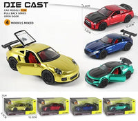 HKM-033363 1:36 Scale Pull Back Alloy Diecast Car Toy for Collectors and Kids