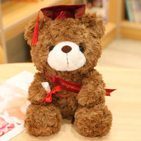 HKM-033555 Doctor Graduation Bear Plush Toy - Commemorative Stuffed Doll for All Ages
