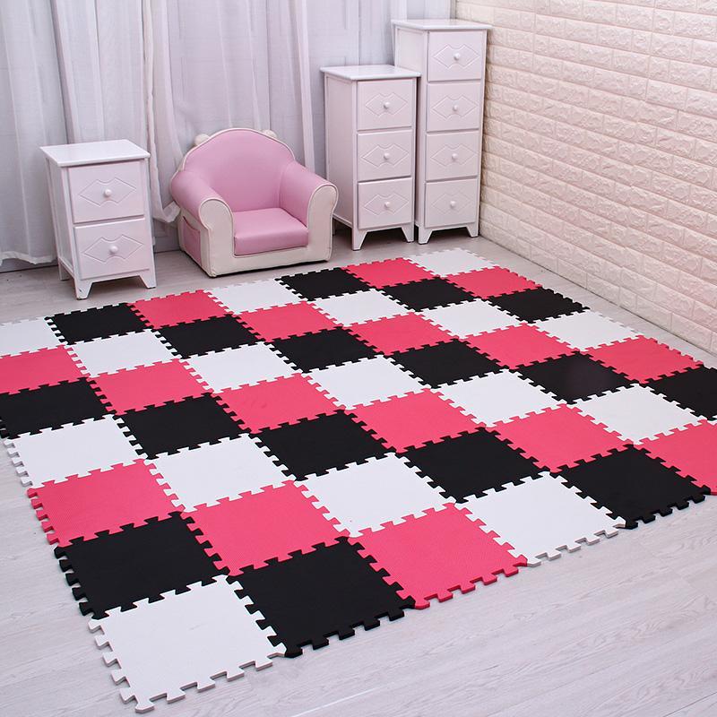 HKM-033619 Thickened Foam Floor Mats for Dormitory - Set of 9 to 81 Pieces, 30x30x1cm Each