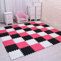 HKM-033619 Thickened Foam Floor Mats for Dormitory - Set of 9 to 81 Pieces, 30x30x1cm Each