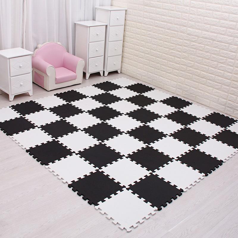 HKM-033619 Thickened Foam Floor Mats for Dormitory - Set of 9 to 81 Pieces, 30x30x1cm Each