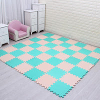 HKM-033619 Thickened Foam Floor Mats for Dormitory - Set of 9 to 81 Pieces, 30x30x1cm Each