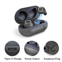 HKM-033619 Wireless Bluetooth In-Ear Headset 5.0 with Smart Touch Controls and 100-Hour Battery Life