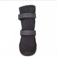 HKM-033875 Winter Warm Dog Boots - Waterproof, Non-Slip, Thickened Velvet, Casual Style, Various Sizes Available