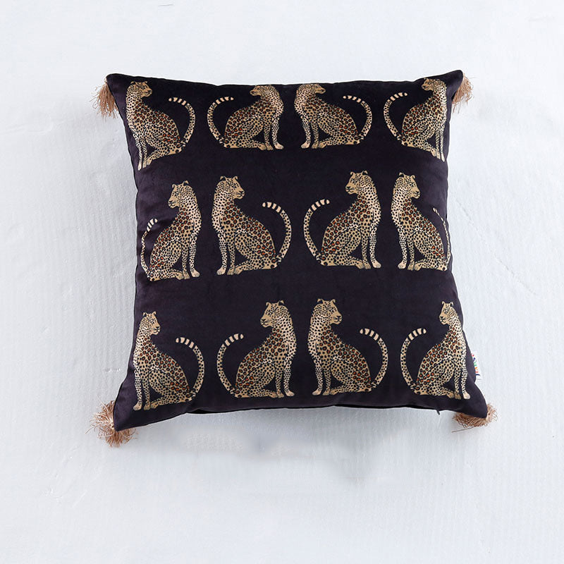 HKM-033939 Digital Printing Plush Tassel Cushion Cover - Available in Multiple Sizes
