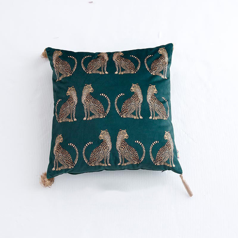 HKM-033939 Digital Printing Plush Tassel Cushion Cover - Available in Multiple Sizes