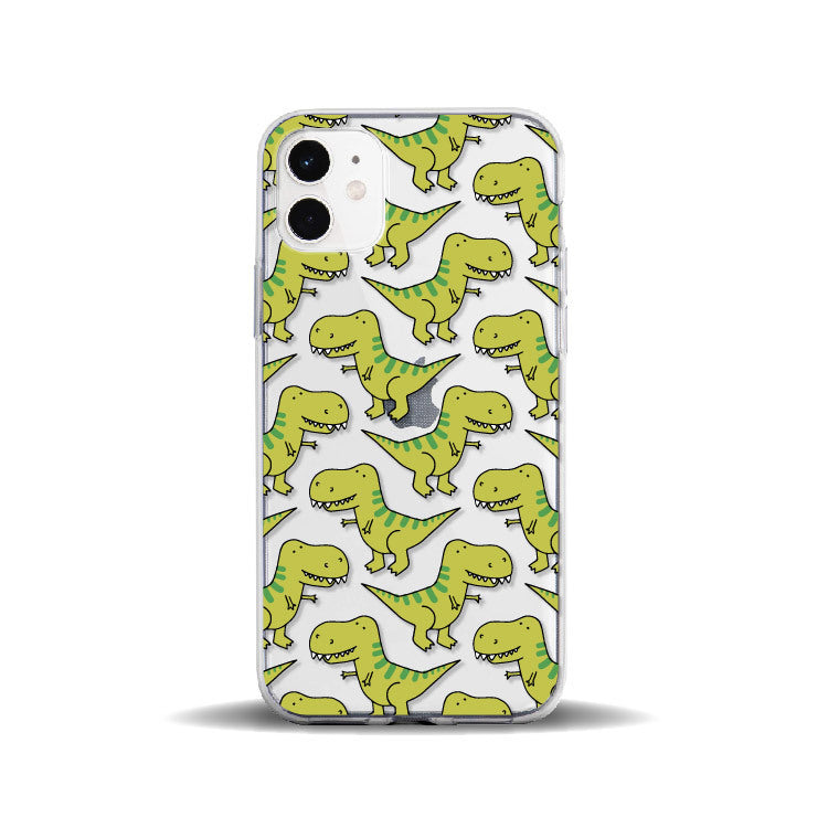 HKM-033939 Transparent Cute Cartoon Phone Case for iPhone Models 6 6S, 7 8, XR, XS, 11 Pro Max & More